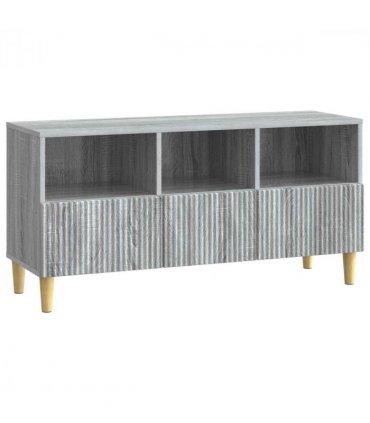 vidaXL TV Cabinet Grey Sonoma 102 x 34.5 x 50 cm Engineered Wood — V0672121083