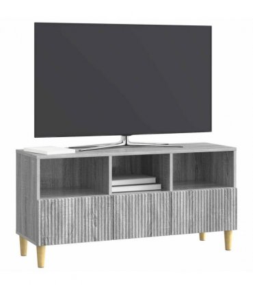 vidaXL TV Cabinet Grey Sonoma 102 x 34.5 x 50 cm Engineered Wood — V0672121083