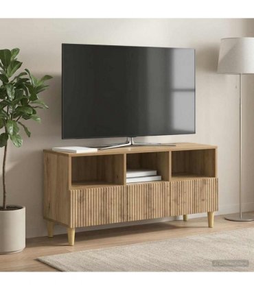 vidaXL TV Cabinet Artisan Oak 102 x 34.5 x 50 cm Engineered Wood — V0672121084