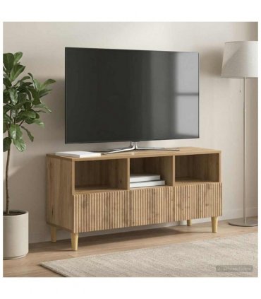 vidaXL TV Cabinet Artisan Oak 102 x 34.5 x 50 cm Engineered Wood — V0672121084