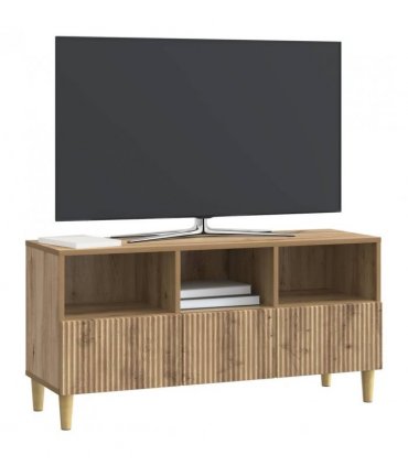 vidaXL TV Cabinet Artisan Oak 102 x 34.5 x 50 cm Engineered Wood — V0672121084