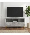 vidaXL TV Cabinet Concrete Grey 102 x 34.5 x 50 cm Engineered Wood — V0672121085