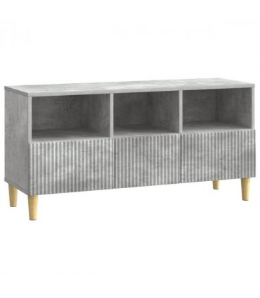 vidaXL TV Cabinet Concrete Grey 102 x 34.5 x 50 cm Engineered Wood — V0672121085