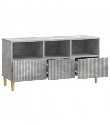 vidaXL TV Cabinet Concrete Grey 102 x 34.5 x 50 cm Engineered Wood — V0672121085