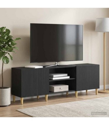 vidaXL TV Cabinet Black 150 x 31 x 50 cm Engineered Wood