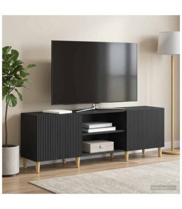 vidaXL TV Cabinet Black 150 x 31 x 50 cm Engineered Wood