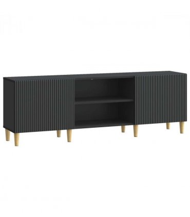 vidaXL TV Cabinet Black 150 x 31 x 50 cm Engineered Wood