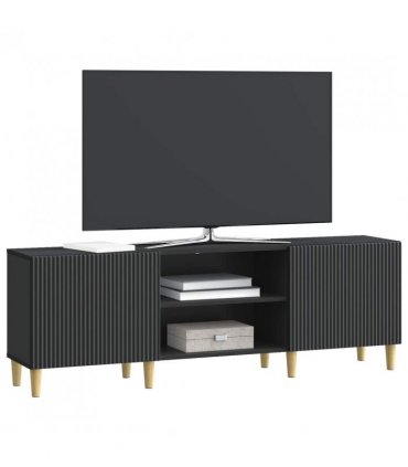 vidaXL TV Cabinet Black 150 x 31 x 50 cm Engineered Wood
