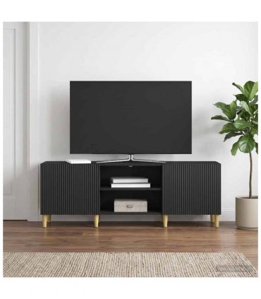 vidaXL TV Cabinet Black 150 x 31 x 50 cm Engineered Wood