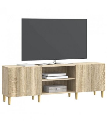 vidaXL TV Cabinet Sonoma Oak 150 x 31 x 50 cm Engineered Wood