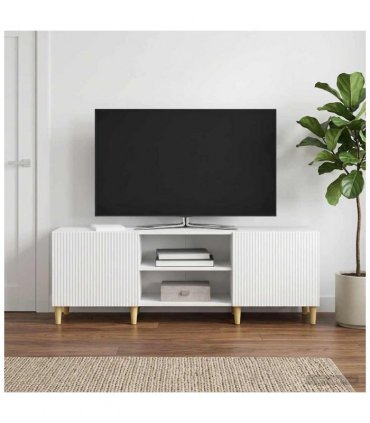 vidaXL TV Cabinet High Gloss White 150 x 31 x 50 cm Engineered Wood