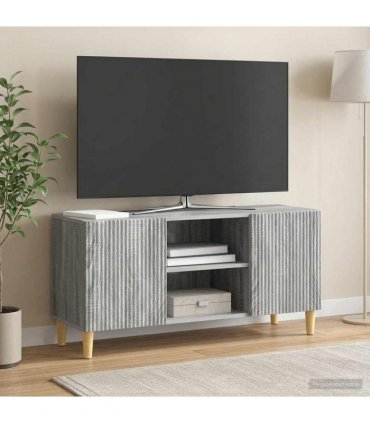 vidaXL TV Cabinet Grey Sonoma 102 x 34.5 x 50 cm Engineered Wood — V0672121099