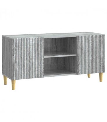 vidaXL TV Cabinet Grey Sonoma 102 x 34.5 x 50 cm Engineered Wood — V0672121099