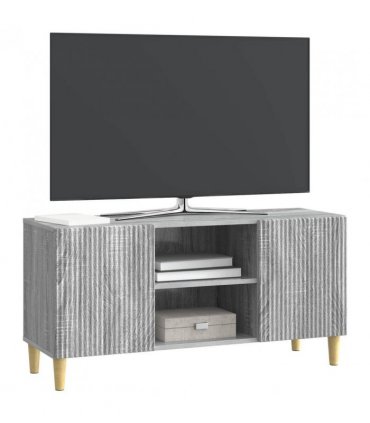 vidaXL TV Cabinet Grey Sonoma 102 x 34.5 x 50 cm Engineered Wood — V0672121099