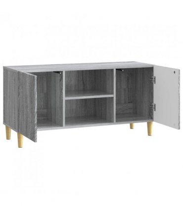 vidaXL TV Cabinet Grey Sonoma 102 x 34.5 x 50 cm Engineered Wood — V0672121099