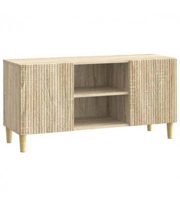 vidaXL TV Cabinet Sonoma Oak 102 x 34.5 x 50 cm Engineered Wood — V0672121101