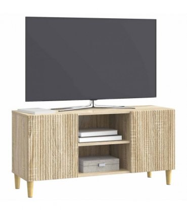 vidaXL TV Cabinet Sonoma Oak 102 x 34.5 x 50 cm Engineered Wood — V0672121101