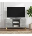 vidaXL TV Cabinet Concrete Grey 102 x 34.5 x 50 cm Engineered Wood — V0672121103