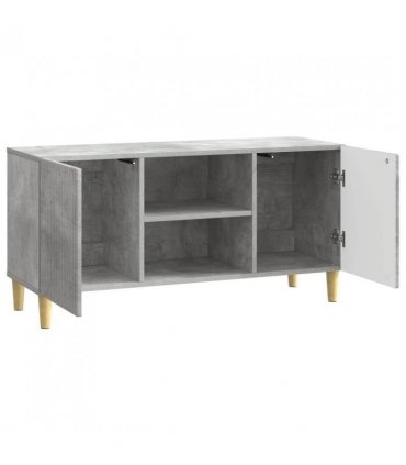 vidaXL TV Cabinet Concrete Grey 102 x 34.5 x 50 cm Engineered Wood — V0672121103