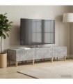 vidaXL TV Cabinet Concrete Grey 147 x 34.5 x 30 cm Engineered Wood