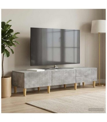 vidaXL TV Cabinet Concrete Grey 147 x 34.5 x 30 cm Engineered Wood