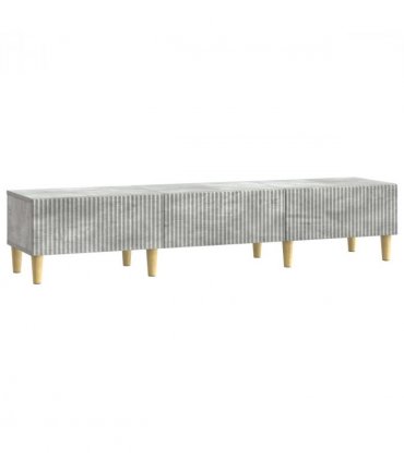 vidaXL TV Cabinet Concrete Grey 147 x 34.5 x 30 cm Engineered Wood