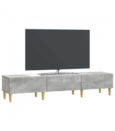 vidaXL TV Cabinet Concrete Grey 147 x 34.5 x 30 cm Engineered Wood
