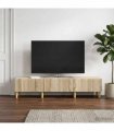 vidaXL TV Cabinet Sonoma Oak 147 x 34.5 x 30 cm Engineered Wood