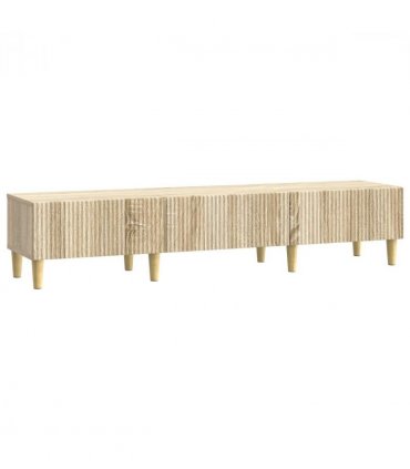 vidaXL TV Cabinet Sonoma Oak 147 x 34.5 x 30 cm Engineered Wood