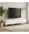 vidaXL TV Cabinet High Gloss White 147 x 34.5 x 30 cm Engineered Wood