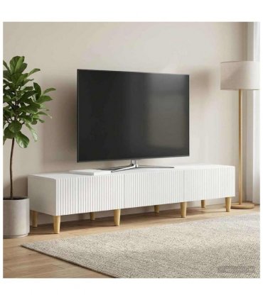 vidaXL TV Cabinet High Gloss White 147 x 34.5 x 30 cm Engineered Wood