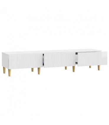 vidaXL TV Cabinet High Gloss White 147 x 34.5 x 30 cm Engineered Wood