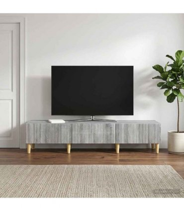 vidaXL TV Cabinet Grey Sonoma 147 x 34.5 x 30 cm Engineered Wood