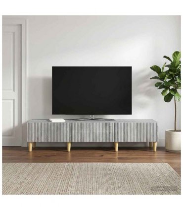 vidaXL TV Cabinet Grey Sonoma 147 x 34.5 x 30 cm Engineered Wood
