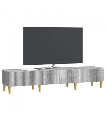 vidaXL TV Cabinet Grey Sonoma 147 x 34.5 x 30 cm Engineered Wood