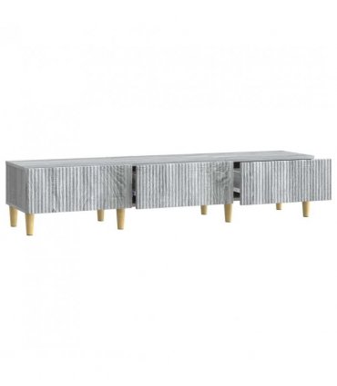 vidaXL TV Cabinet Grey Sonoma 147 x 34.5 x 30 cm Engineered Wood