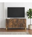 vidaXL TV Cabinet Smoked Oak 99 x 34.5 x 50 cm Engineered Wood