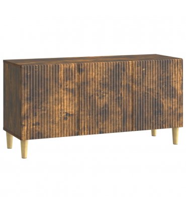 vidaXL TV Cabinet Smoked Oak 99 x 34.5 x 50 cm Engineered Wood