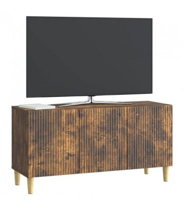 vidaXL TV Cabinet Smoked Oak 99 x 34.5 x 50 cm Engineered Wood