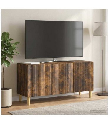 vidaXL TV Cabinet Smoked Oak 99 x 34.5 x 50 cm Engineered Wood