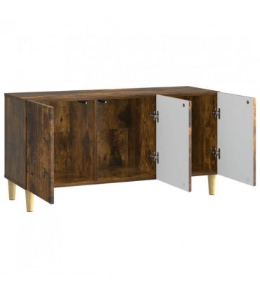 vidaXL TV Cabinet Smoked Oak 99 x 34.5 x 50 cm Engineered Wood