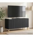 vidaXL TV Cabinet Black 99 x 34.5 x 50 cm Engineered Wood