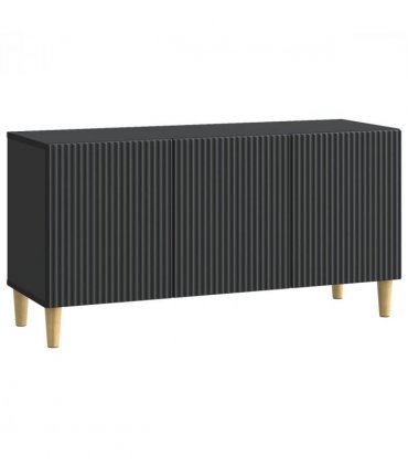 vidaXL TV Cabinet Black 99 x 34.5 x 50 cm Engineered Wood