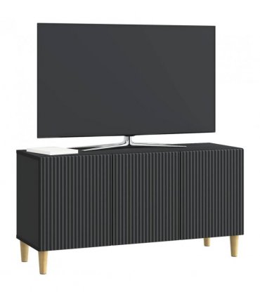 vidaXL TV Cabinet Black 99 x 34.5 x 50 cm Engineered Wood