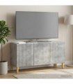 vidaXL TV Cabinet Concrete Grey 99 x 34.5 x 50 cm Engineered Wood
