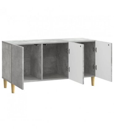 vidaXL TV Cabinet Concrete Grey 99 x 34.5 x 50 cm Engineered Wood