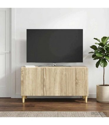 vidaXL TV Cabinet Sonoma Oak 99 x 34.5 x 50 cm Engineered Wood