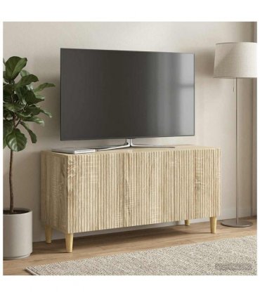 vidaXL TV Cabinet Sonoma Oak 99 x 34.5 x 50 cm Engineered Wood