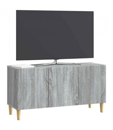 vidaXL TV Cabinet Grey Sonoma 99 x 34.5 x 50 cm Engineered Wood