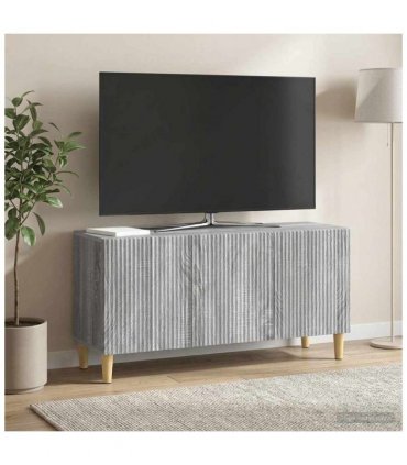 vidaXL TV Cabinet Grey Sonoma 99 x 34.5 x 50 cm Engineered Wood